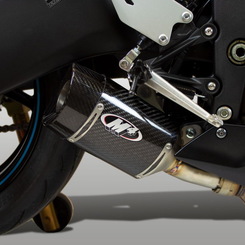 M4 CARBON FIBER STREET SLAYER SLIP-ON 2009-2024 Kawasaki ZX-6R